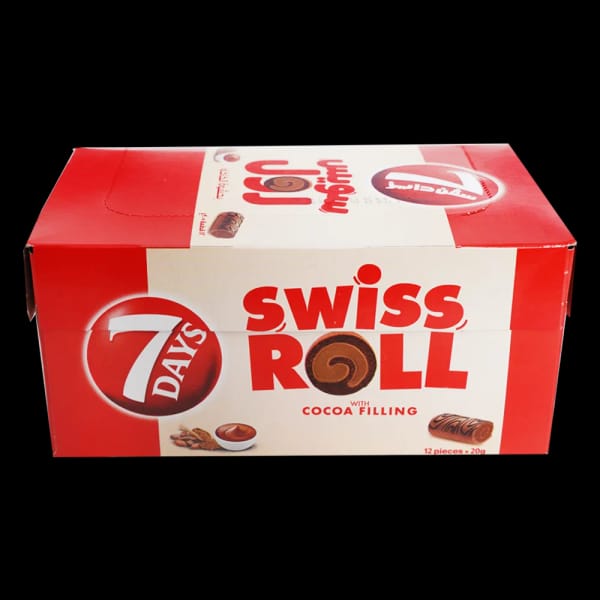 7Days Swissroll مع شوكولاتة Filling
