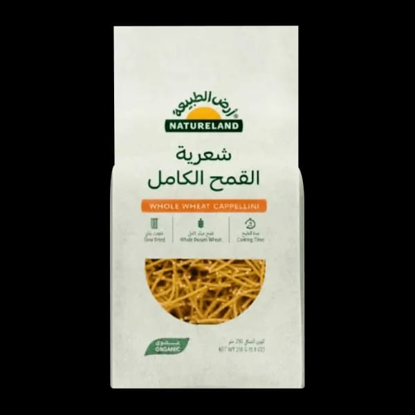 Natureland عضوي Whole Wheat Cappellini معكرونة