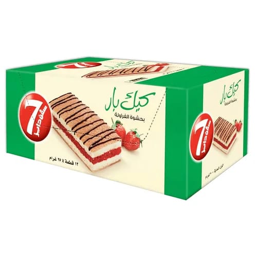 كيك بار بحشوة الفراولة من سڤن دايز